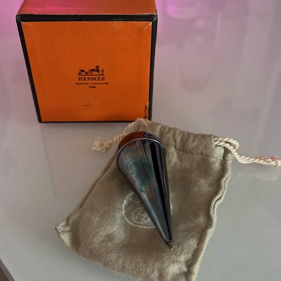 Vintage Hermes Self-Balancing Pen Sterling Silver
Plate Ballpoint Made in France - Picture 3 of 12